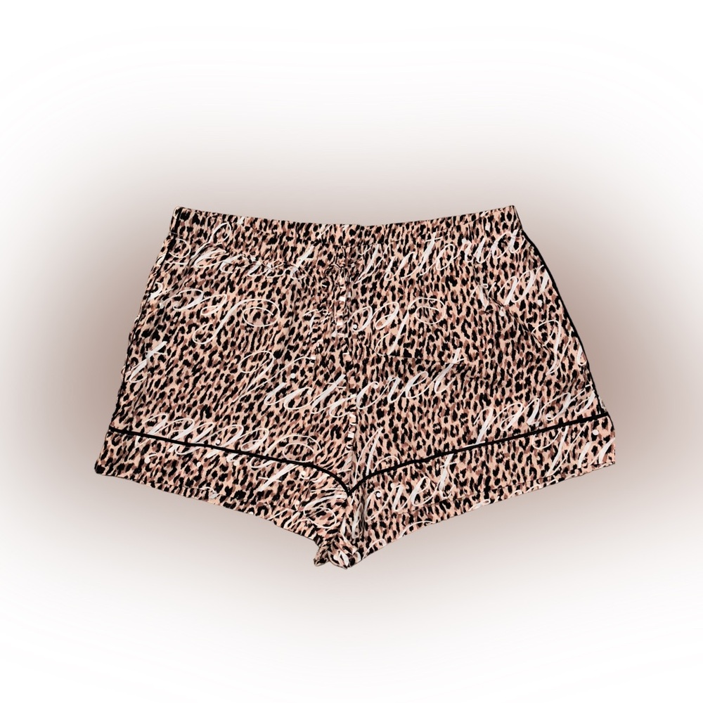 Nwt Victoria’s Secret Leopard Print Script Logo S… - image 2